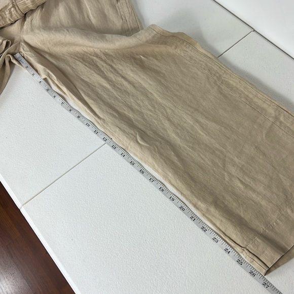 Quince Sz S European Linen Wide Leg Pants Driftwood NWT - Picture 8 of 10